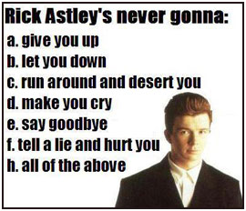 The ULTIMATE Rick Roll for 2019 - text spam Rick Astley lyrics! » EFTM